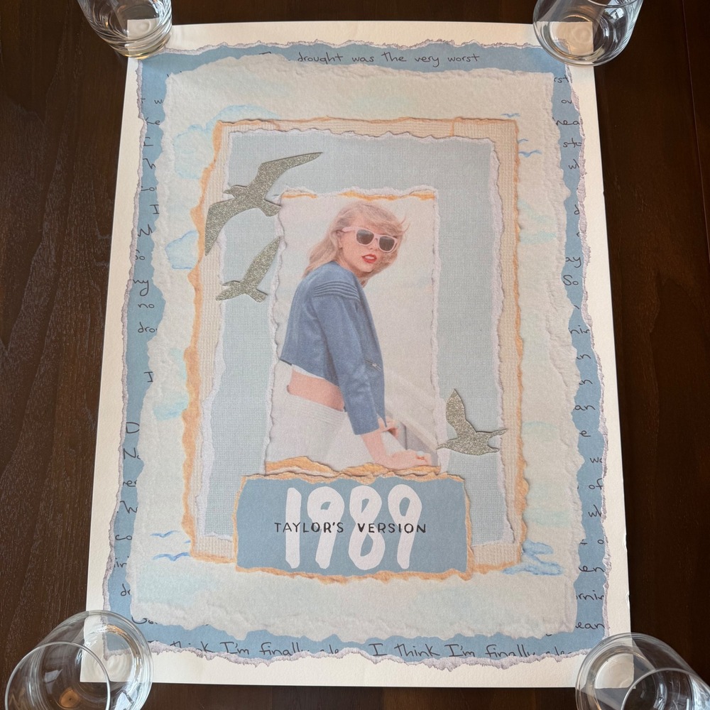 New Taylor Swift Seagull 1989 Lithograph